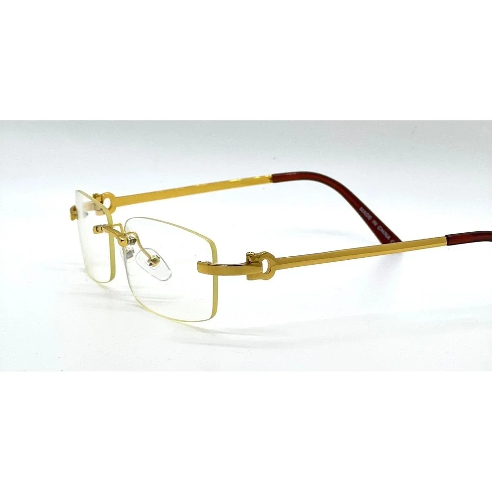 ICE LIGHT WEIGHT RIMLESS WOMEN SHAPE LADYS FASHION MODERN CLEAR COMFORT EYEGLASS